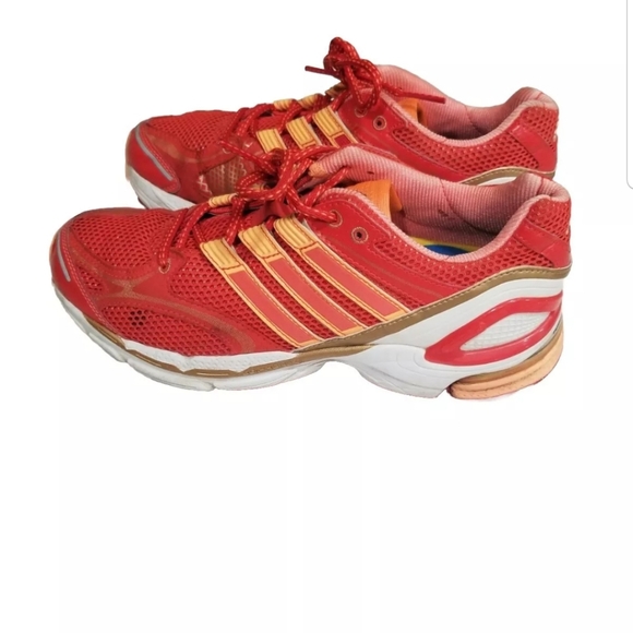 EUC Adidas Adiprene Formotion Men's Running Sneakers Size 8.5 Orange/White - Picture 2 of 10